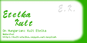 etelka kult business card